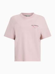 AllSaints Pink Amore Lisa 100% Organic Cotton T-Shirt - Image 7 of 8
