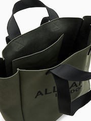 AllSaints Green Izzy E/W Tote Bag - Image 5 of 6