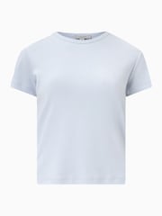 AllSaints Blue Stevie 100% Organic Cotton T-Shirt - Image 7 of 7