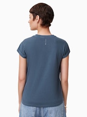 AllSaints Oyster Blue Anna 100% Organic Cotton T-Shirt - Image 2 of 8