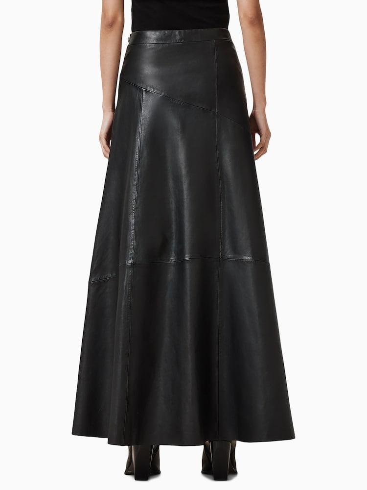 AllSaints Black Giana Maxi Skirt - Image 2 of 7