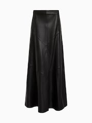 AllSaints Black Giana Maxi Skirt - Image 7 of 7