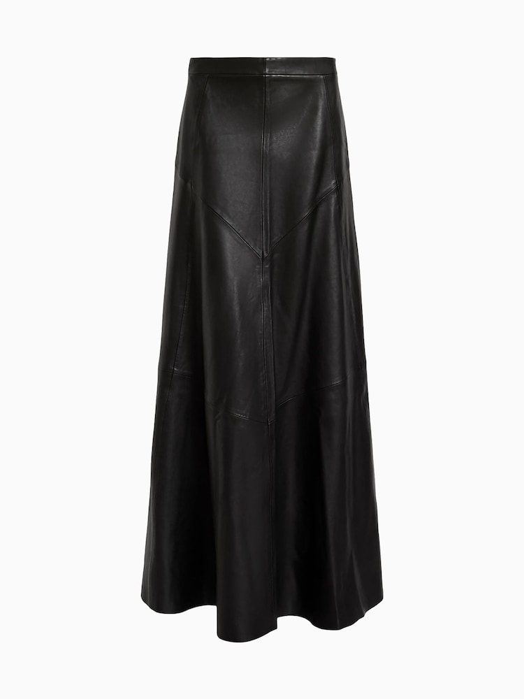 AllSaints Black Giana Maxi Skirt - Image 7 of 7