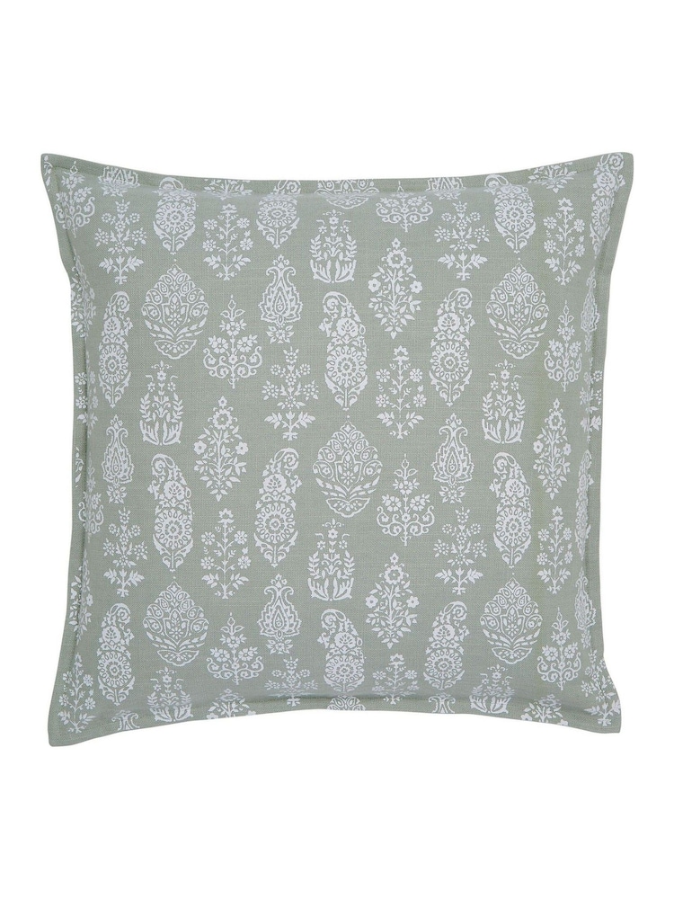 Murmur Mourne Green Arna 100% Cotton Cushion - Image 1 of 2