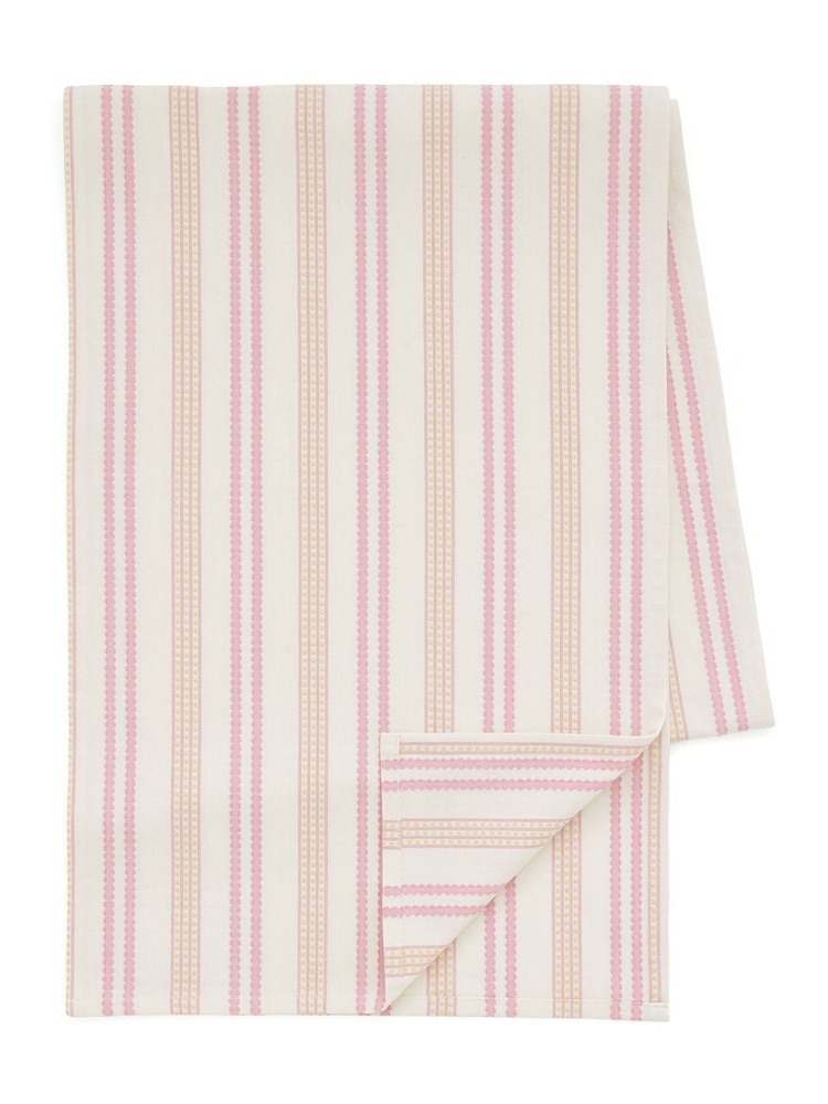 Land & Shore Multi Ticking Stripe Table Runner - Image 2 of 2