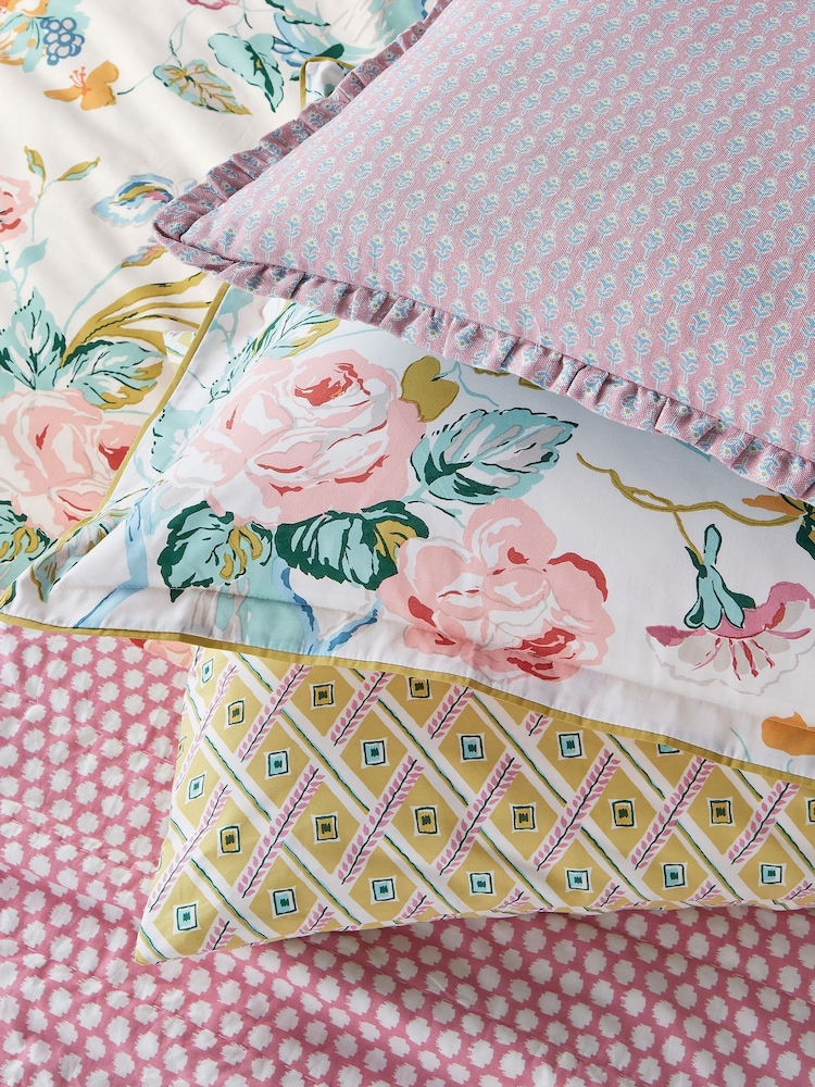 Land & Shore Multi Bloom Duvet Cover and Pillowcase Set - Image 4 of 4