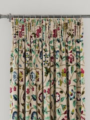 Land & Shore Multi Esther Lined Pencil Pleat Curtains - Image 3 of 3