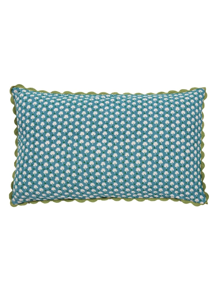 Land & Shore Green Bramble Cushion - Image 4 of 4