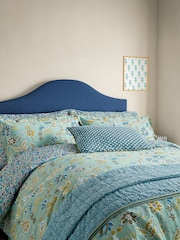 Land & Shore Green Aster Hand Stitched Decorative Throw - Image 1 of 4