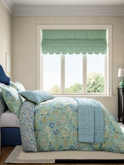 Land & Shore Green Aster Hand Stitched Decorative Throw - Image 2 of 4