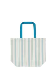 Land & Shore Green Ticking Stripe Tote Bag - Image 2 of 2