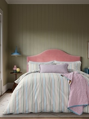 Land & Shore Multi Barrow Stripe Pillowcase Pair - Image 2 of 4