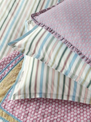 Land & Shore Multi Barrow Stripe Pillowcase Pair - Image 3 of 4