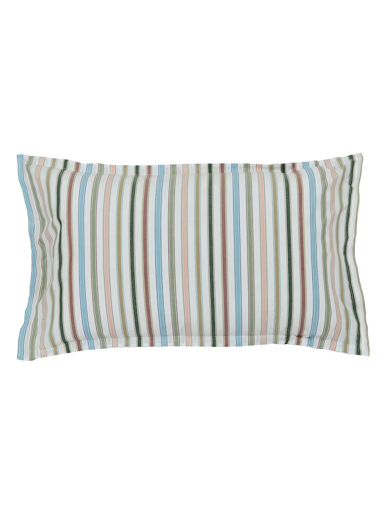 Land & Shore Multi Barrow Stripe Pillowcase Pair - Image 4 of 4