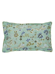 Land & Shore Green Bramble Duvet Cover and Pillowcase Set - Image 4 of 4