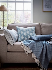 Murmur Ballintoy Blue Ida 100% Cotton Cushion - Image 3 of 3