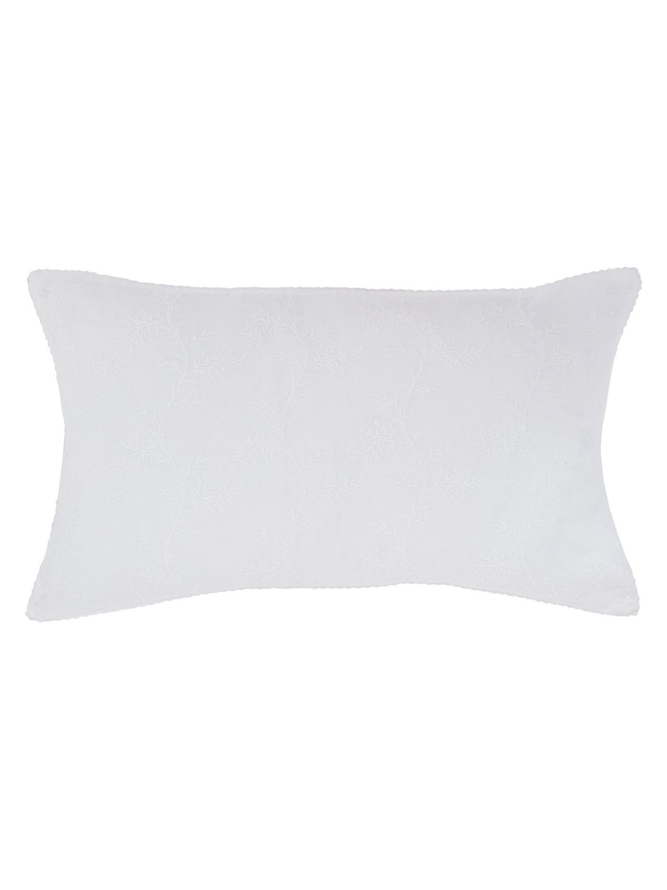 Murmur White Bea 100% Cotton Cushion - Image 4 of 4