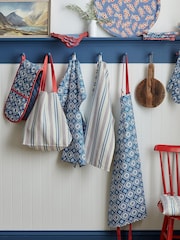 Land & Shore Blue Red Achill Oven Gloves - Image 1 of 2