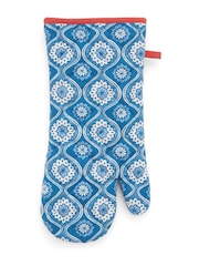 Land & Shore Blue Red Achill Oven Gloves - Image 2 of 2