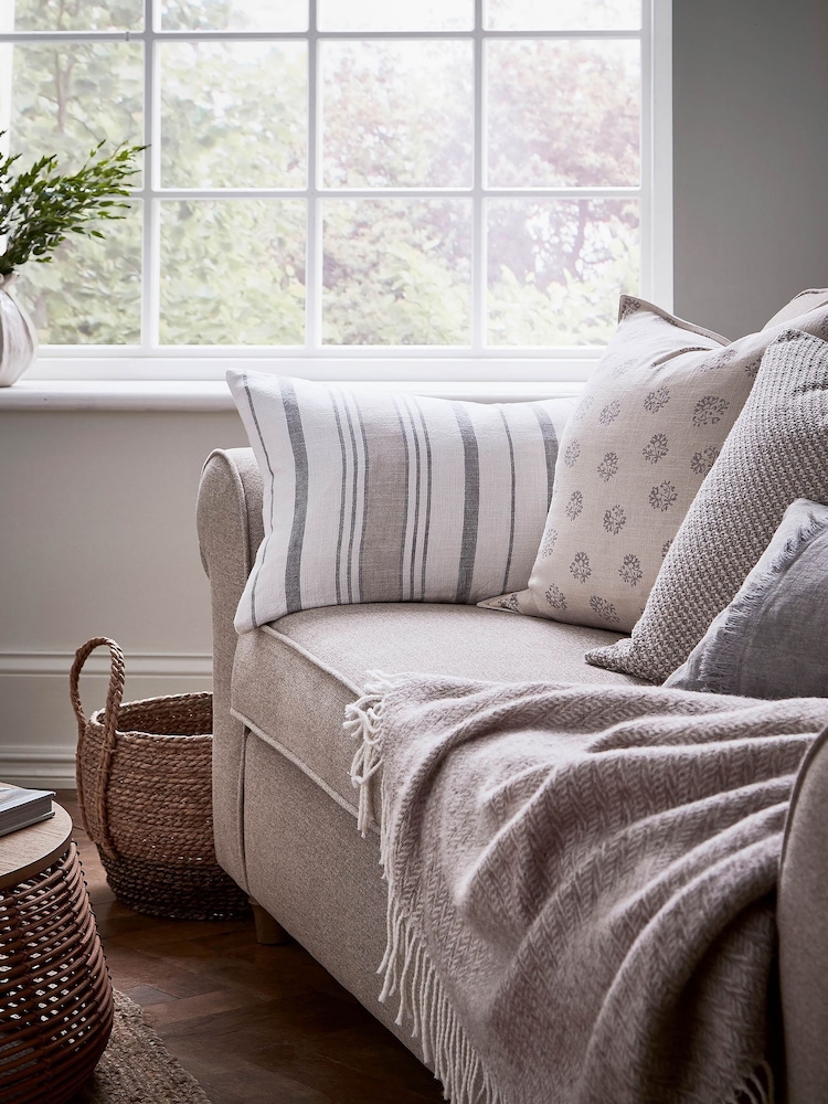 Murmur Linen Grey Cara Throw - Image 3 of 3