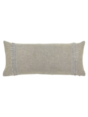 Murmur Grey Lir 100% Linen Cushion - Image 1 of 2