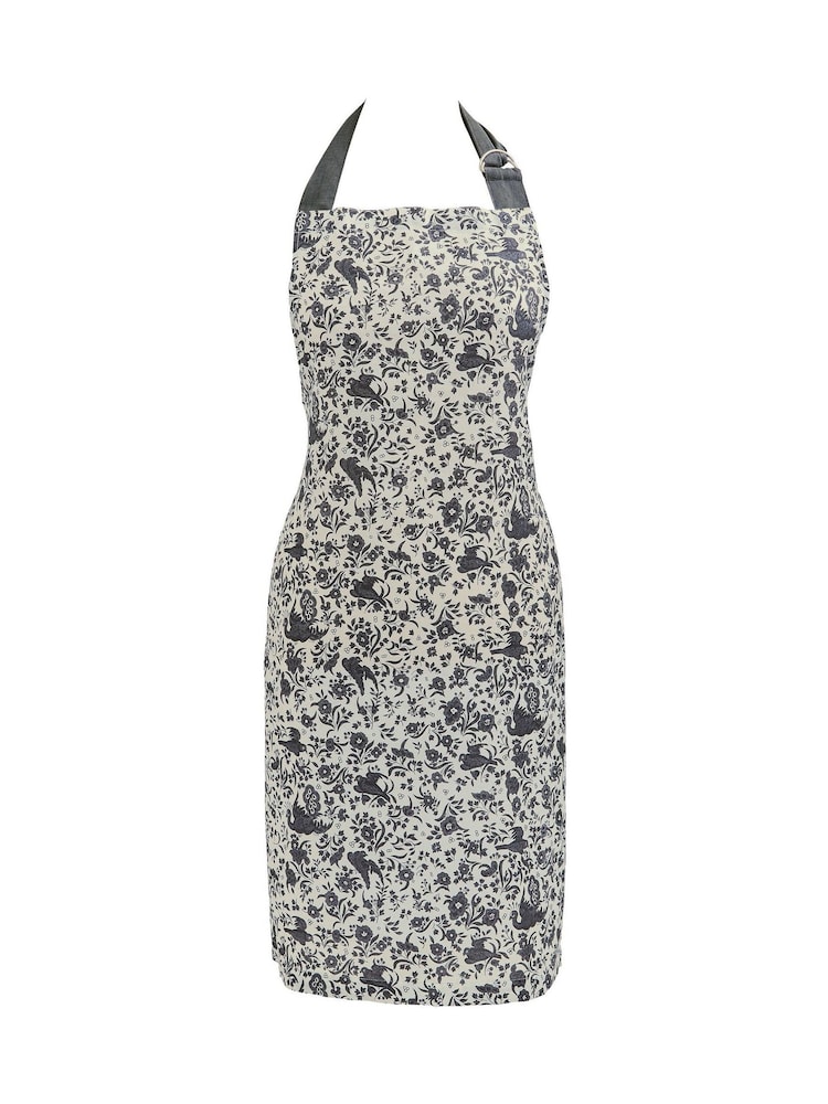Burleigh X Bedeck Of Belfast Charcoal Regal Peacock Apron - Image 3 of 3