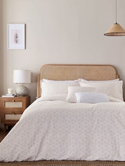 Murmur Shell Pink Mae 100% Cotton Cushion - Image 1 of 3
