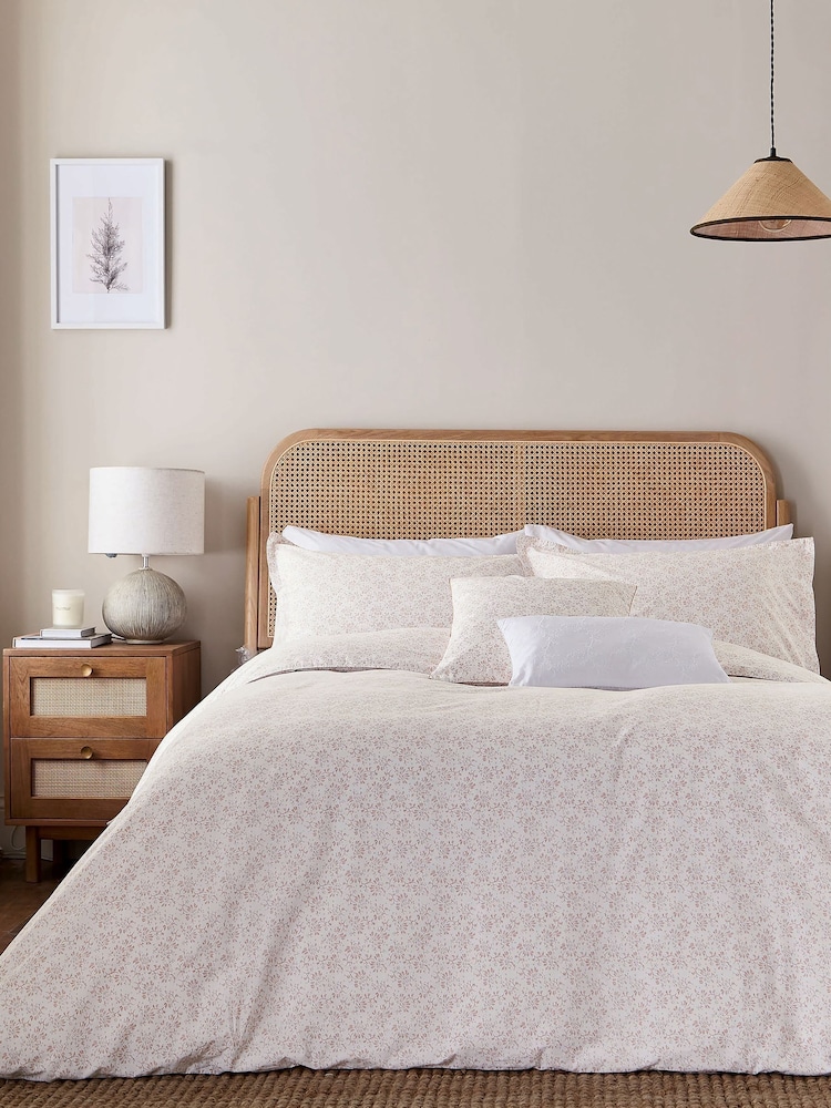 Murmur Shell Pink Mae 100% Cotton Cushion - Image 1 of 3