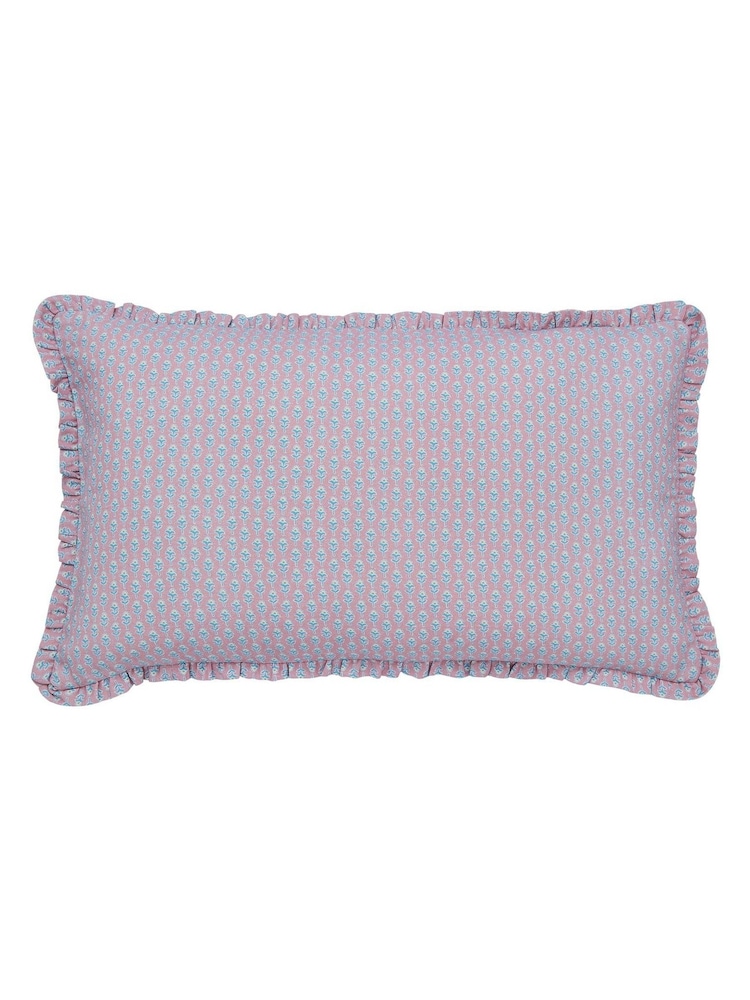 Land & Shore Multi Meadowsweet 100% Cotton Cushion - Image 5 of 5