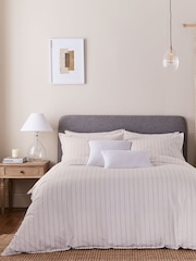 Murmur Linen Juno 100% Cotton Duvet Cover and Pillowcase Set - Image 1 of 6