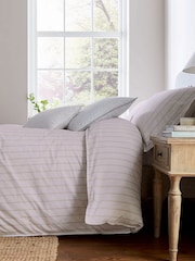 Murmur Linen Juno 100% Cotton Duvet Cover and Pillowcase Set - Image 3 of 6