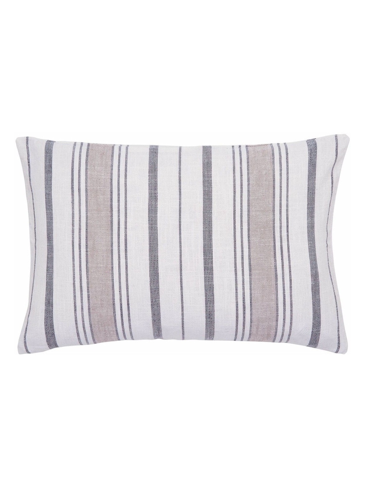 Murmur Linen Grey Finn 100% Cotton Cushion - Image 2 of 3 Murmur Linen Grey Finn 100% Cotton Cushion - Image 2 of 3