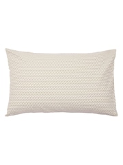 Land & Shore Green Ella's Cross-Stitch Pillowcase Pair - Image 3 of 3