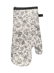 Burleigh X Bedeck Of Belfast Charcoal Regal Peacock Single Oven Gloves - Image 2 of 3