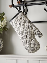 Burleigh X Bedeck Of Belfast Charcoal Regal Peacock Single Oven Gloves - Image 3 of 3