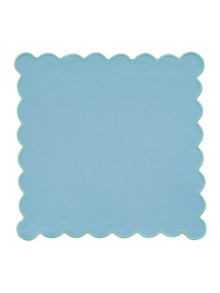 Land & Shore 4 Pack Green Scallop Napkin - Image 2 of 3