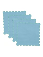 Land & Shore 4 Pack Green Scallop Napkin - Image 3 of 3