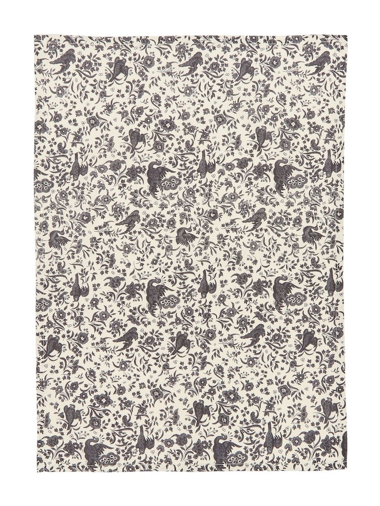 Burleigh X Bedeck Of Belfast 2 Pack Charcoal Regal Peacock Tea Towels - Image 2 of 3