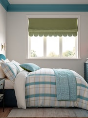 Land & Shore Green Rathlin Check Pillowcase Pair - Image 1 of 4