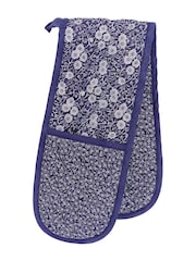 Burleigh X Bedeck Of Belfast Blue Calico Double Oven Gloves - Image 2 of 3