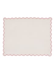 Land & Shore Multi Scallop Placemat Napkins Pair - Image 2 of 2