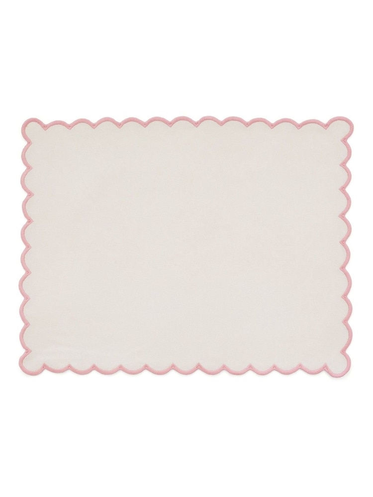 Land & Shore Multi Scallop Placemat Napkins Pair - Image 2 of 2