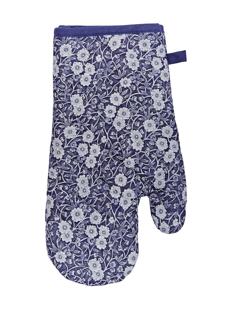 Burleigh X Bedeck Of Belfast Blue Calico Single Oven Gloves - Image 2 of 3