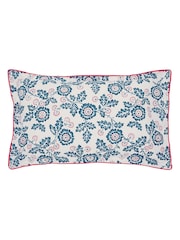 Land & Shore Blue Red River Duvet Cover and Pillowcase Set - Image 4 of 4