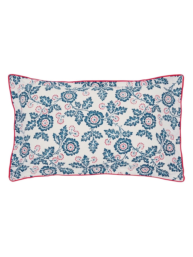Land & Shore Blue Red River Duvet Cover and Pillowcase Set - Image 4 of 4