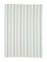 Land & Shore 2 Pack Green Ticking Stripe Tea Towels - Image 2 of 3