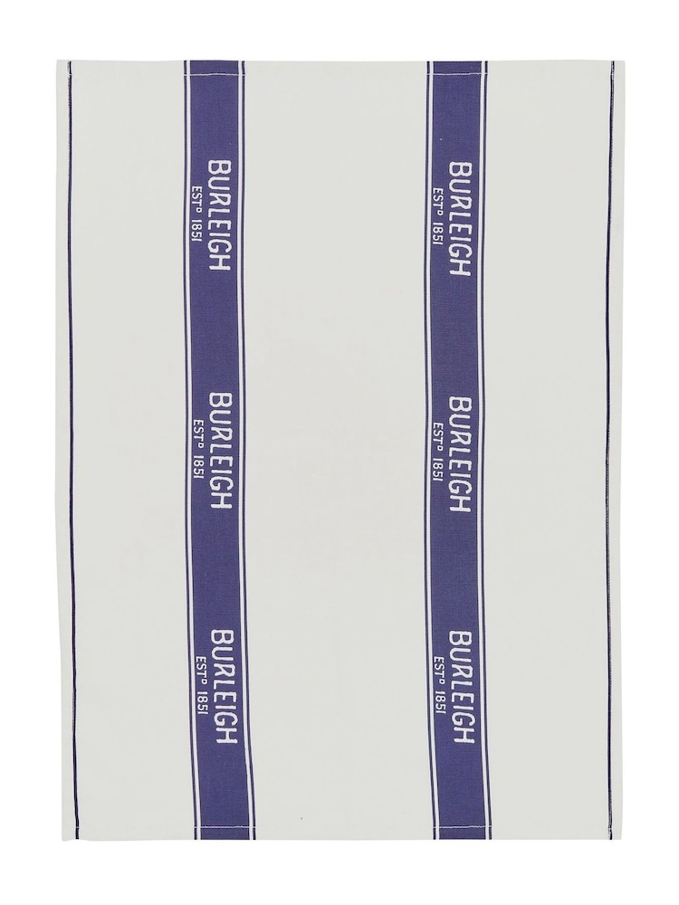 Burleigh X Bedeck Of Belfast 2 Pack Blue Calico Tea Towels - Image 3 of 3