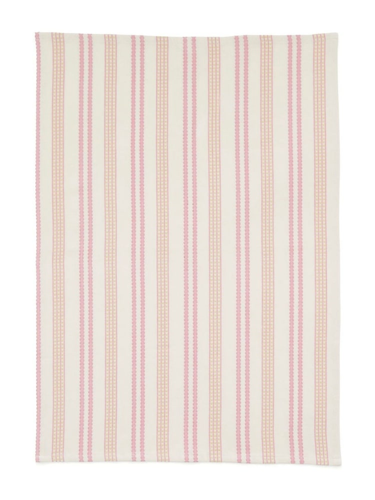 Land & Shore 2 Pack Multi Ticking Stripe Tea Towels - Image 2 of 2