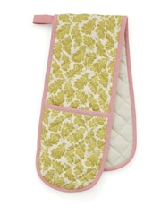 Land & Shore Multi Oak Leaf Print Double Oven Gloves - Image 2 of 2