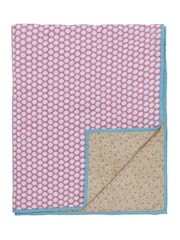 Land & Shore Multicolour Wilder Hand Stitched Decorative 100% Cotton Throw - Image 2 of 4